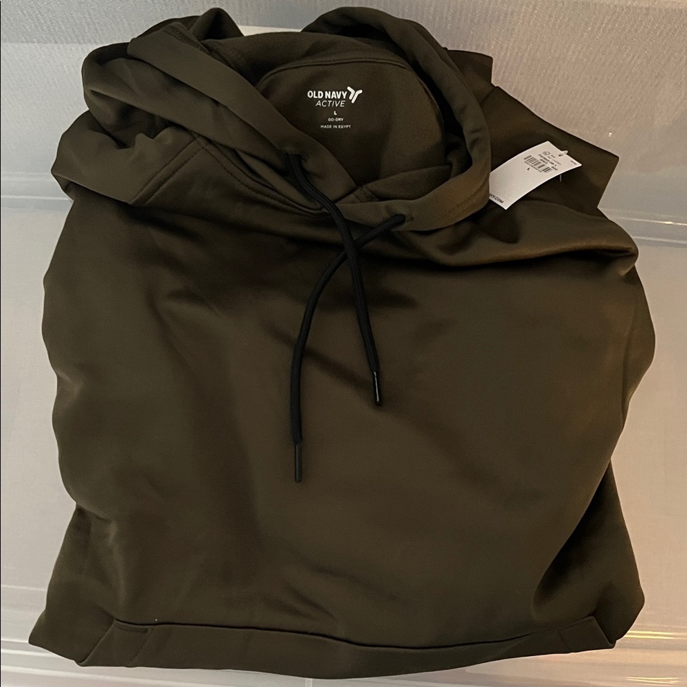 Old Navy Olive Green Active Pullover Hoodie